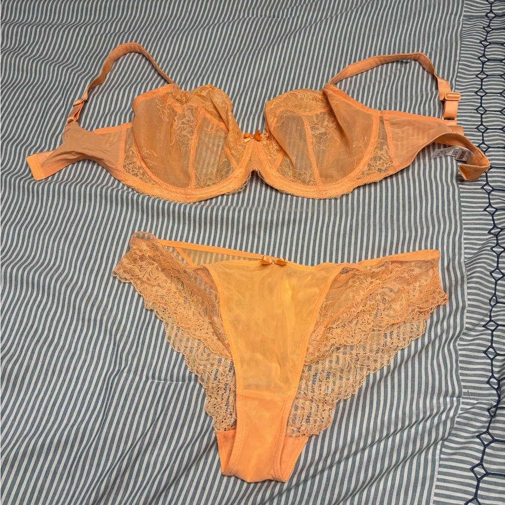 Panache Vibrant Orange Lingerie Set